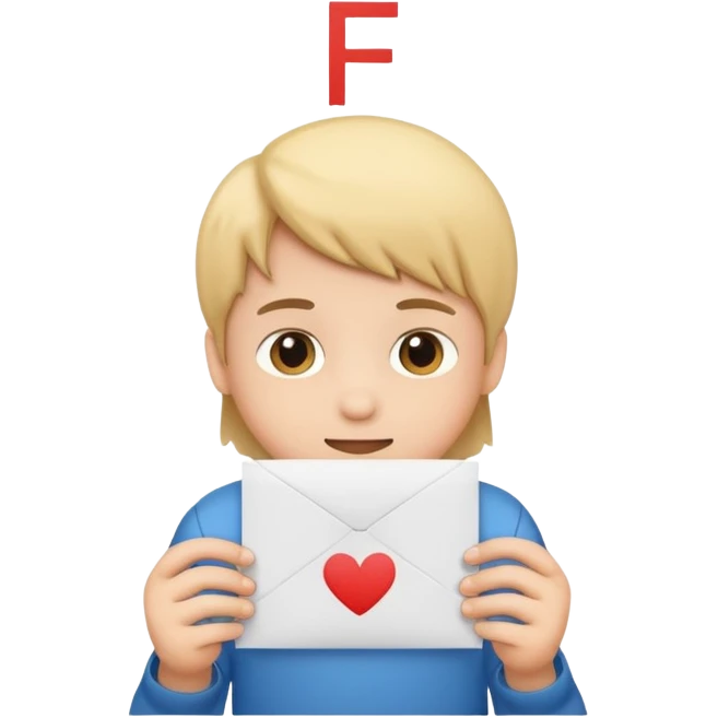 make the kid hold a paper that says F emoji