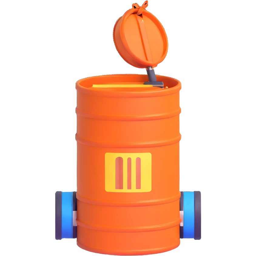 orange road construction barrel emoji