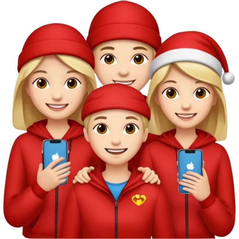 Gang shit red colored emoji