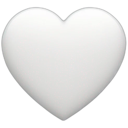 iphone white heart emoji