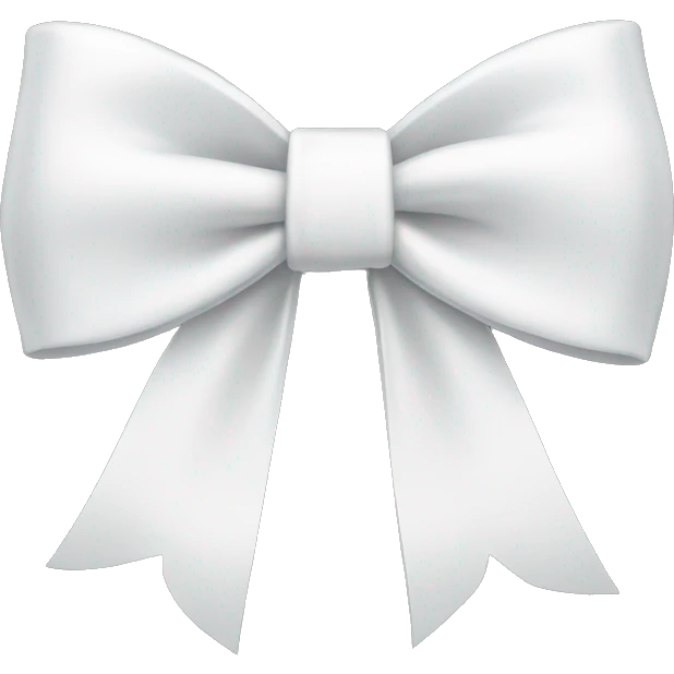 white bow emoji