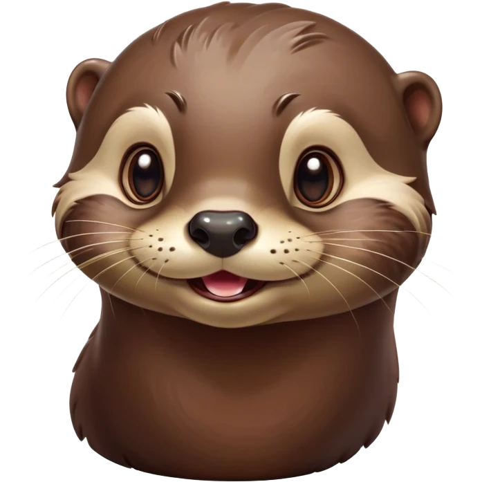 Cinematic Comical Otter Portrait Emoji, Head tilted dramatically with an exaggeratedly amused expression, featuring a striking, glossy brown Fur with a playful glint in its wide, expressive eyes filled with playful disbelief, Simplified yet hilariously expressive features, highly detailed, glowing with a slightly sassy glow, high shine, dramatic yet playful, stylized with an air of cheeky aquatic mischief, bright and endearing, soft glowing outline, capturing the essence of a spirited and over-the-top otter, so meme-worthy it feels like it could splash its way into internet fame instantly! emoji