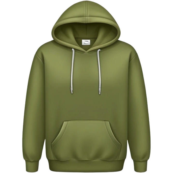 olive green hoodie emoji