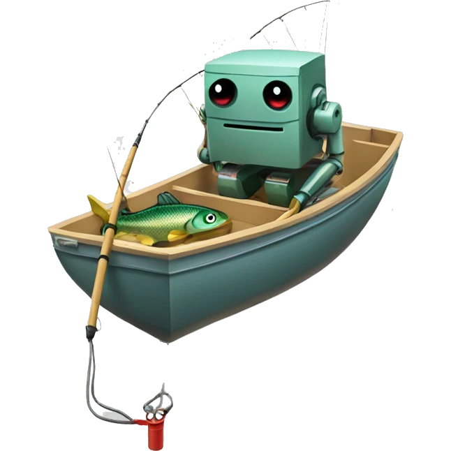 fiverr robot fishing emoji