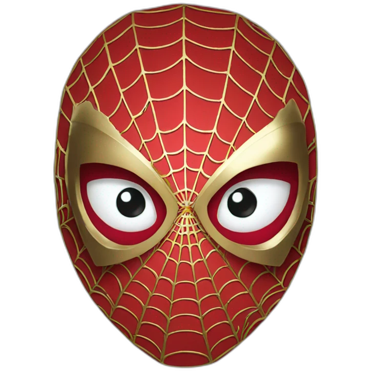 gold spiderman eoji emoji