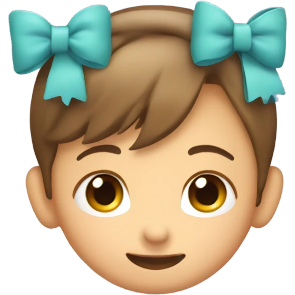 hands behind ear with a bow and cute face emoji