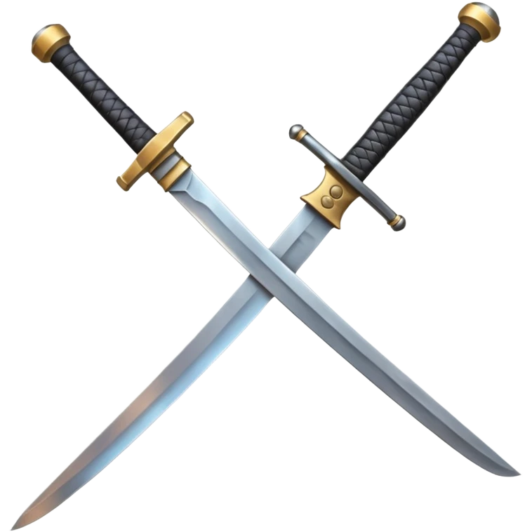 A samurai sword and an anvil emoji