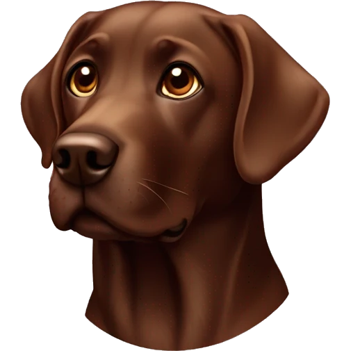 Labrador chocolate  emoji