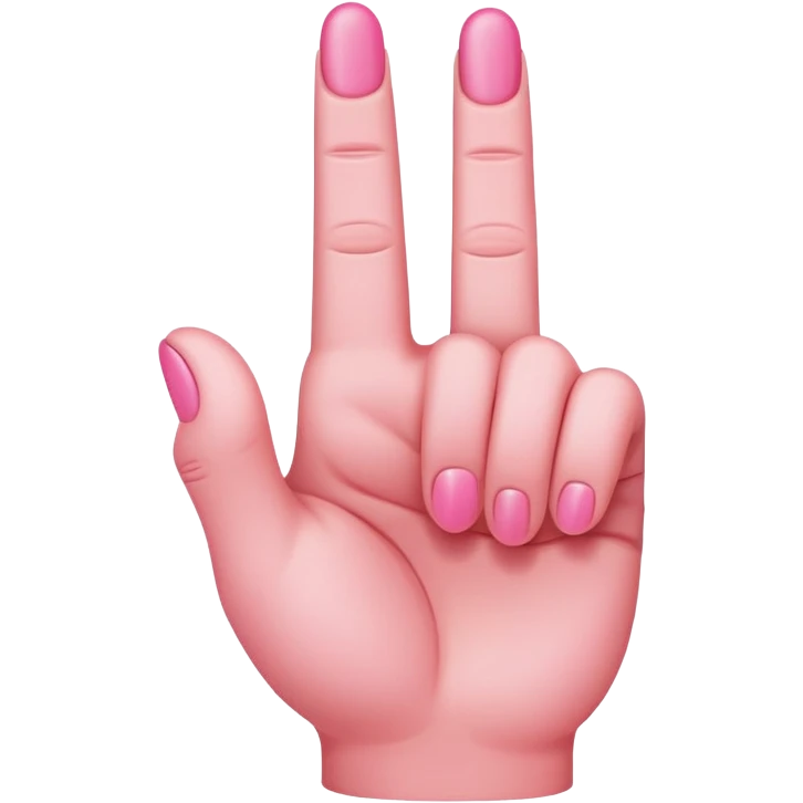 pink middle finger emoji