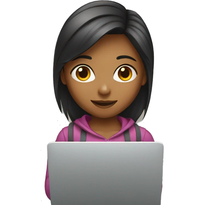 a girl with a laptop emoji