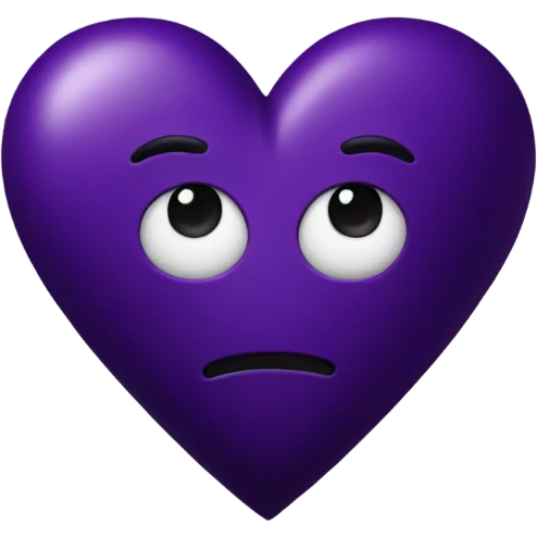 Dark Purple Heart emoji