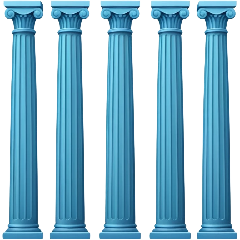 A minimalistic diagram or a set of neat columns and lines arranged logically and symmetrically, without numbers or signatures. emoji