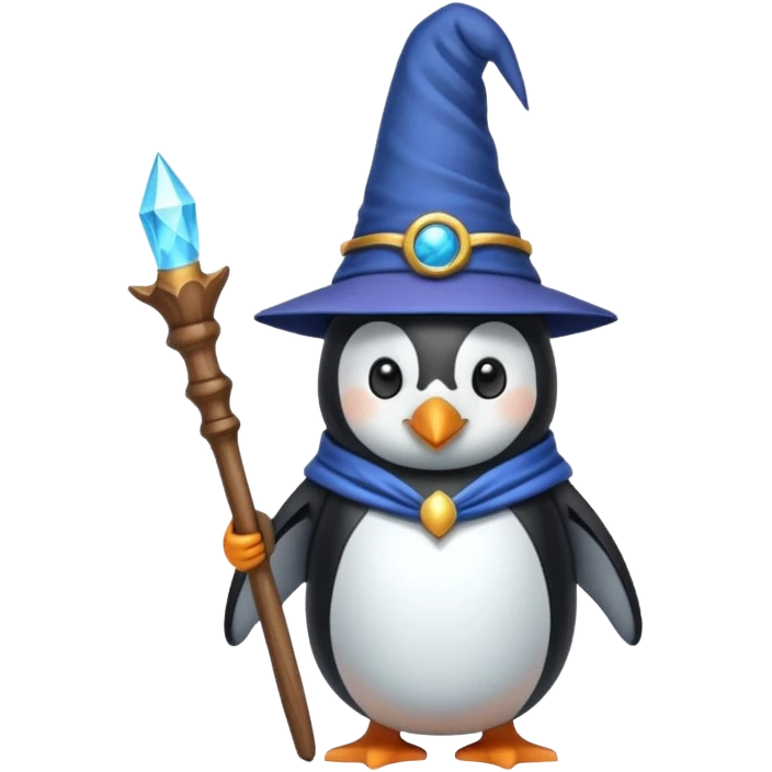 Penguin Wizard emoji