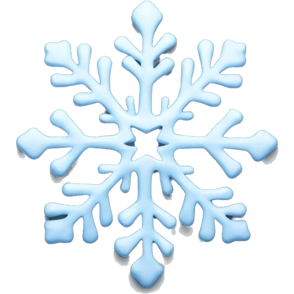 Melting snowflake emoji