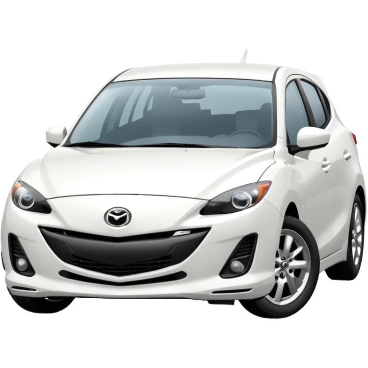 white mazda 3 2025 shape emoji