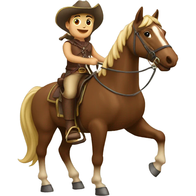 Ronnaldo sur un cheval emoji