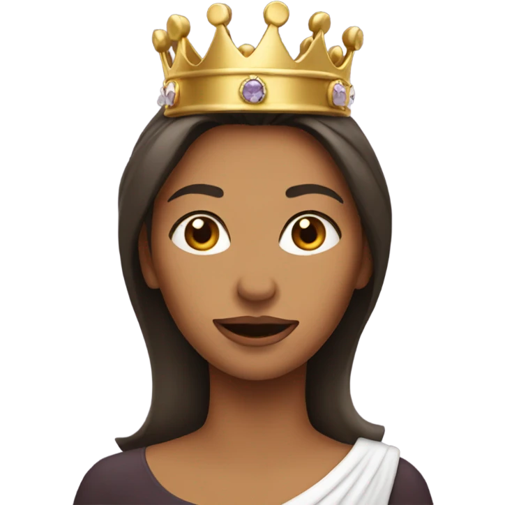 Woman with crown emoji
