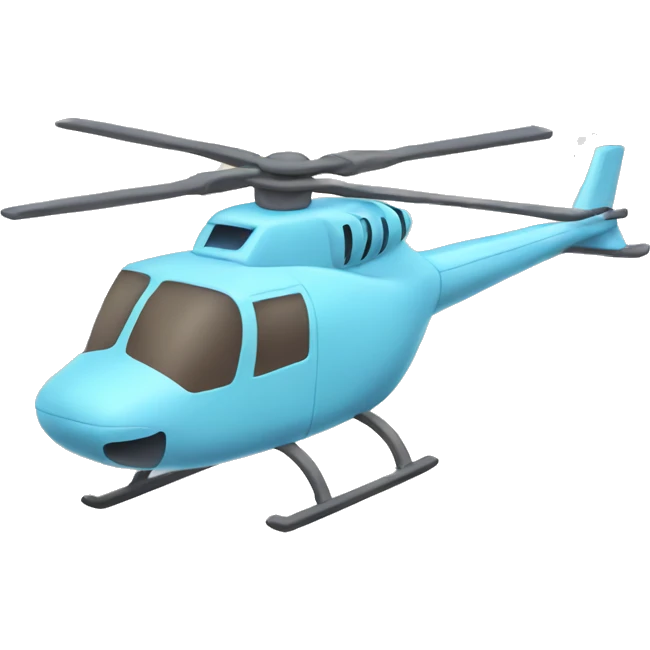 Pastel Helicopter  emoji