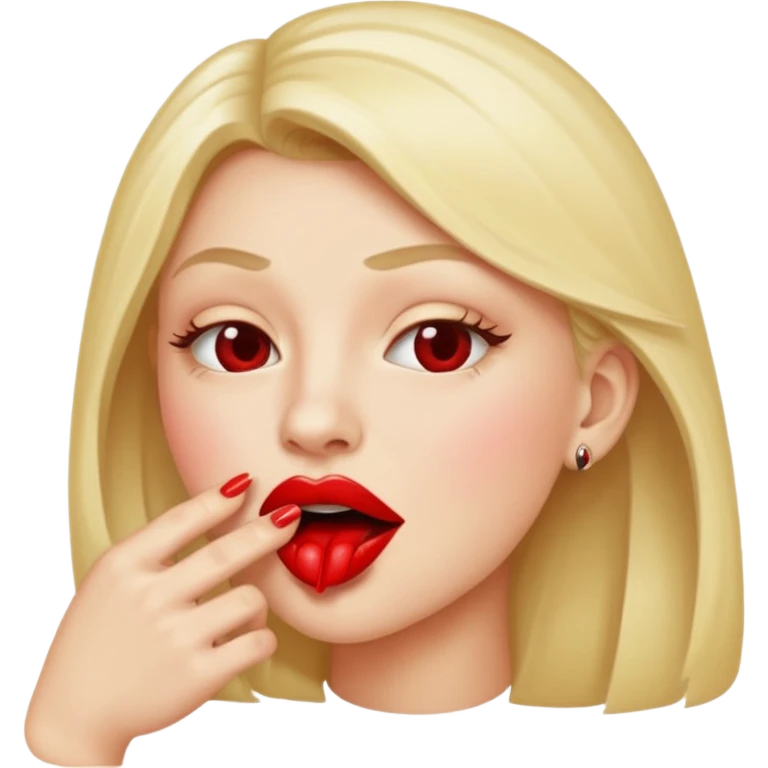 mouth biting its nail emoji