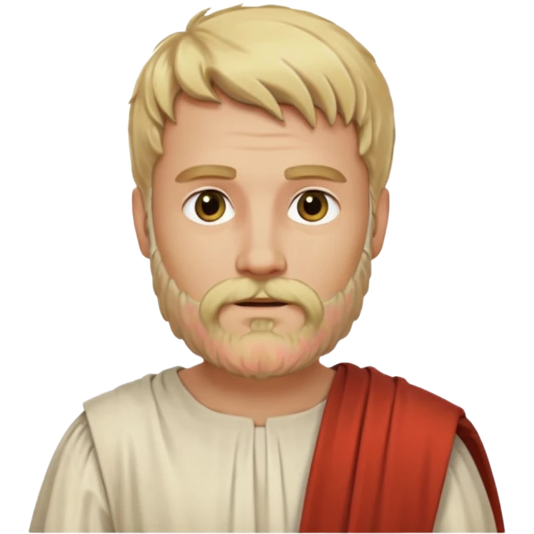 ancient greek man blond hair and beard emoji