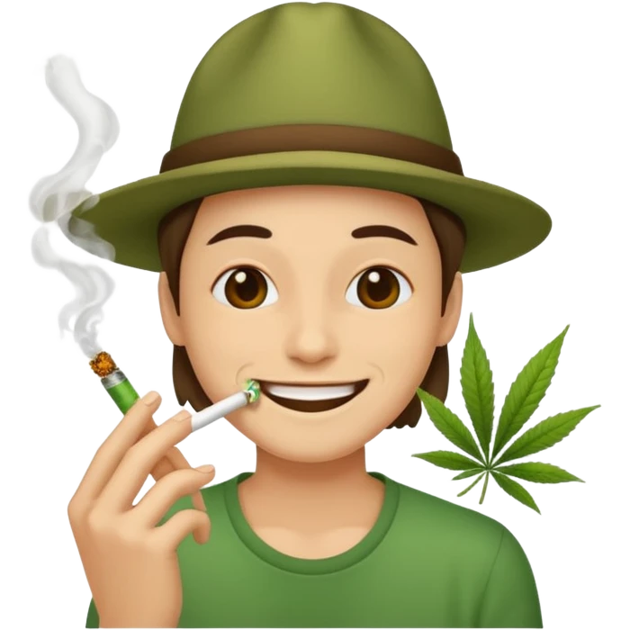smoking weed emoji