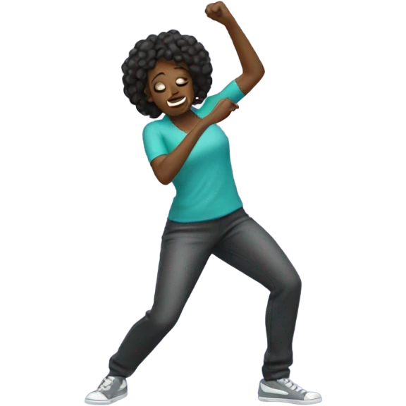 black female person dab emoji