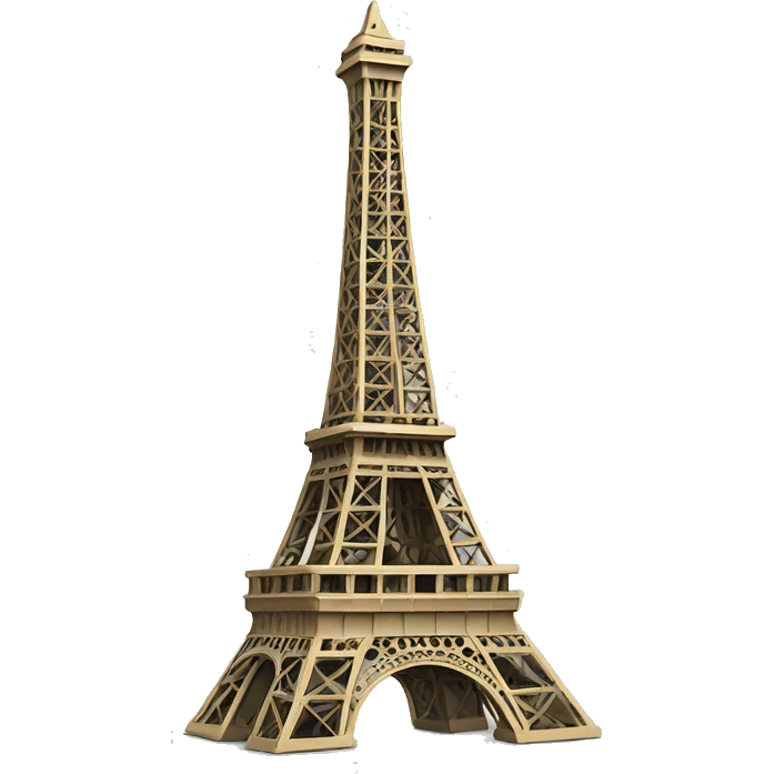 Eiffel Tower like a Christmas tree emoji
