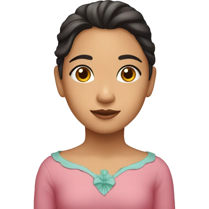 Niña morena emoji