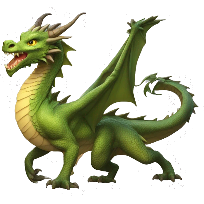 un dragon qui lèche un agneau emoji