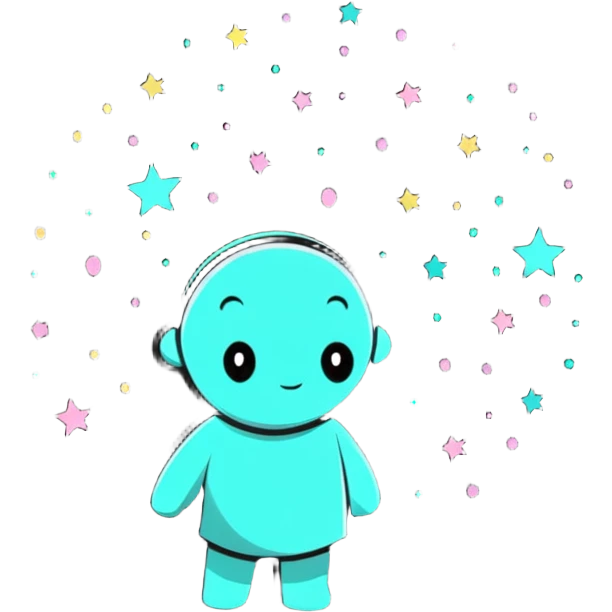 Person fading away into sparkles and stars, magical disappearance effect emoji
