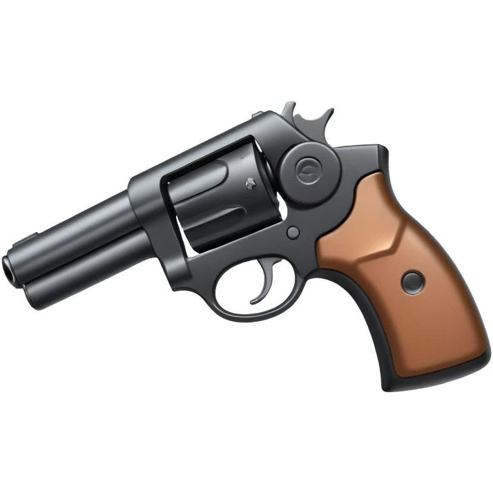 Gun pointed at screen emoji
