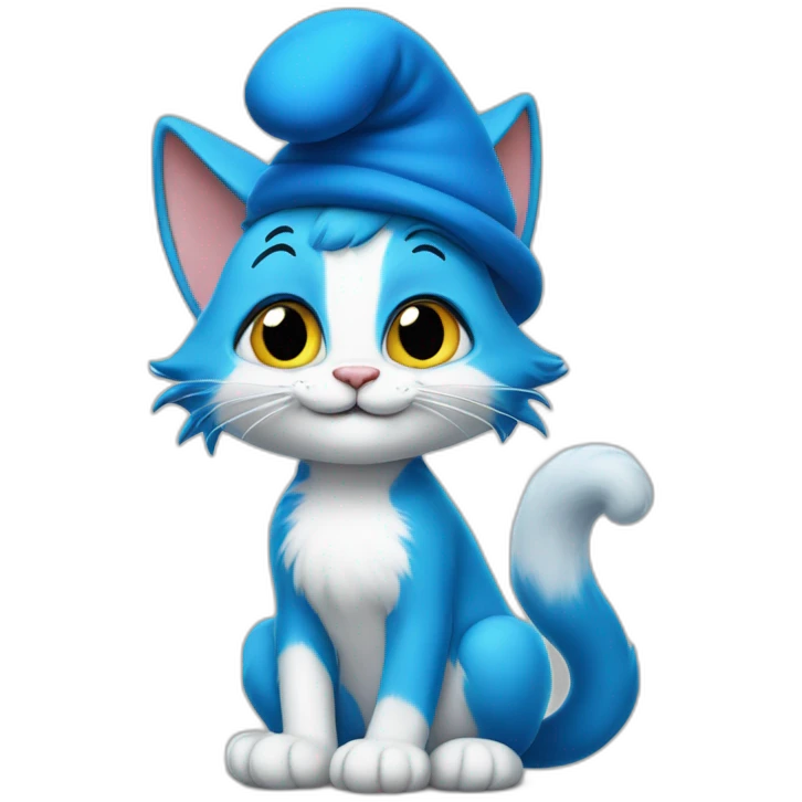 Smurfs cat emoji