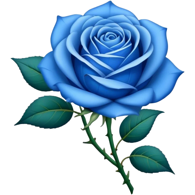 Blue rose emoji
