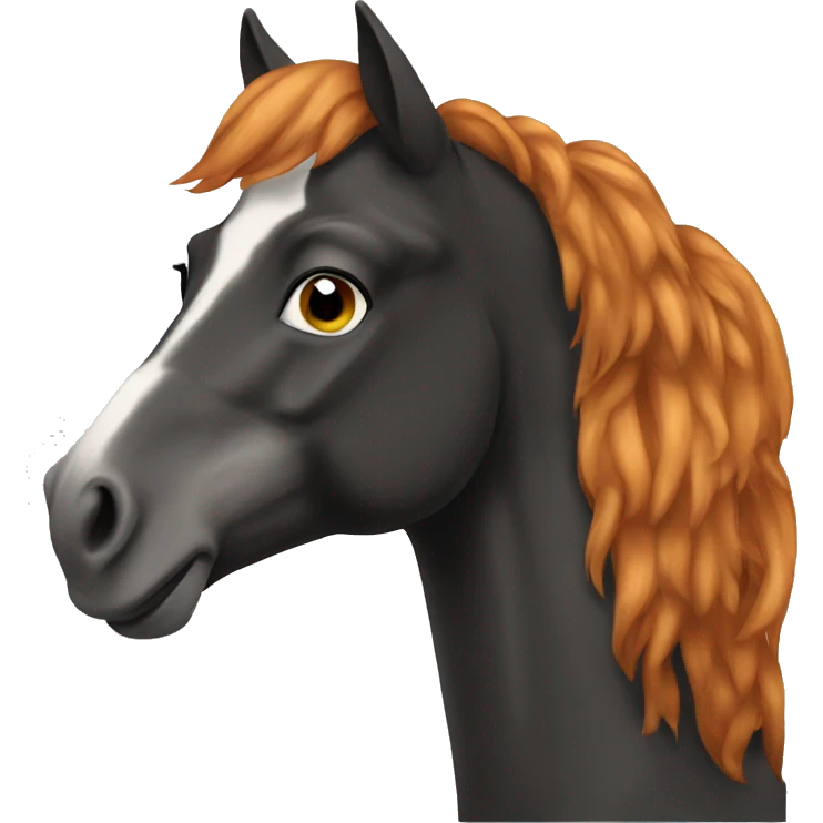 Ginger horse emoji