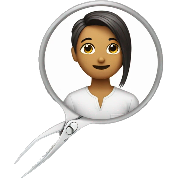 Scissors cut hair emoji