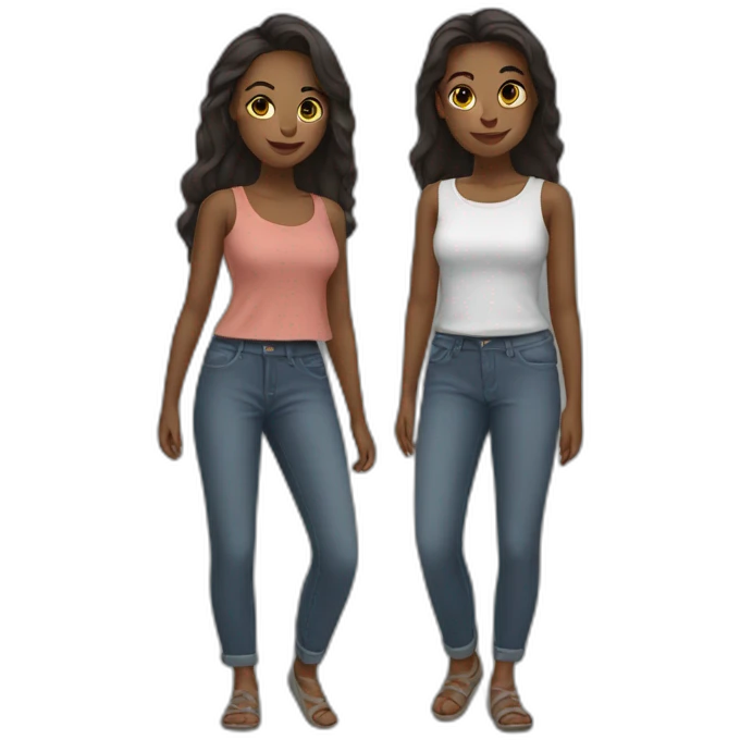 2 chicas emoji