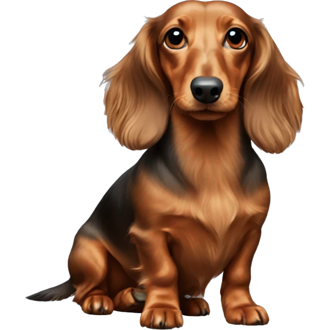 longhaired dachshund emoji