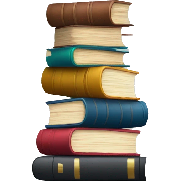 Books stacked on top of each other emoji