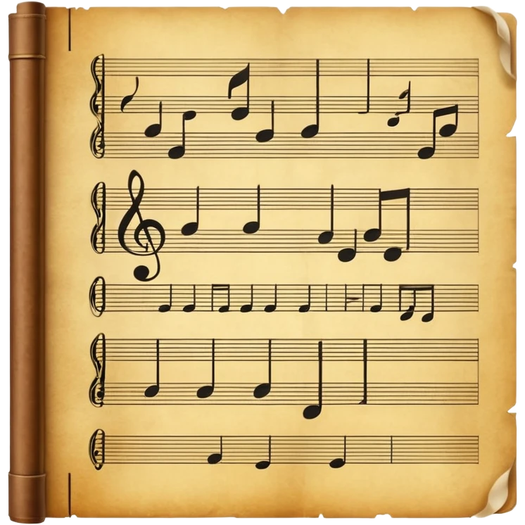 antique music sheet emoji