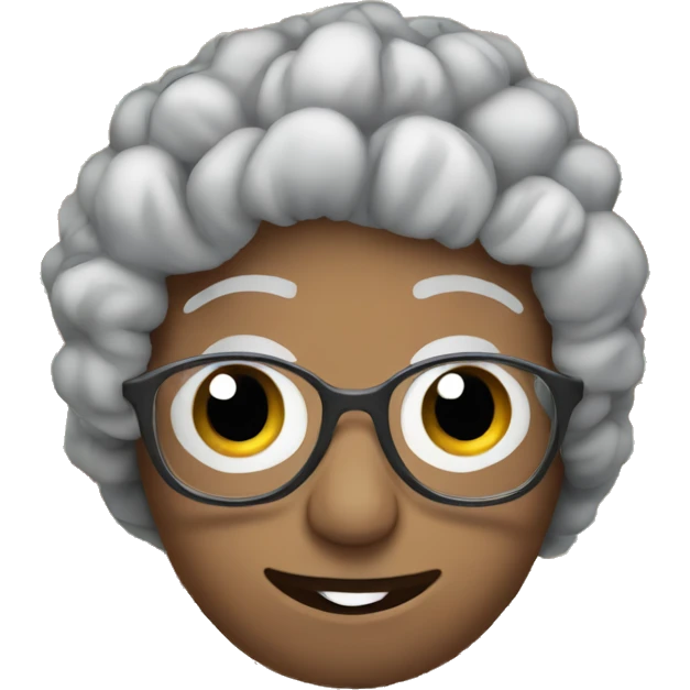 A crochet granny square emoji