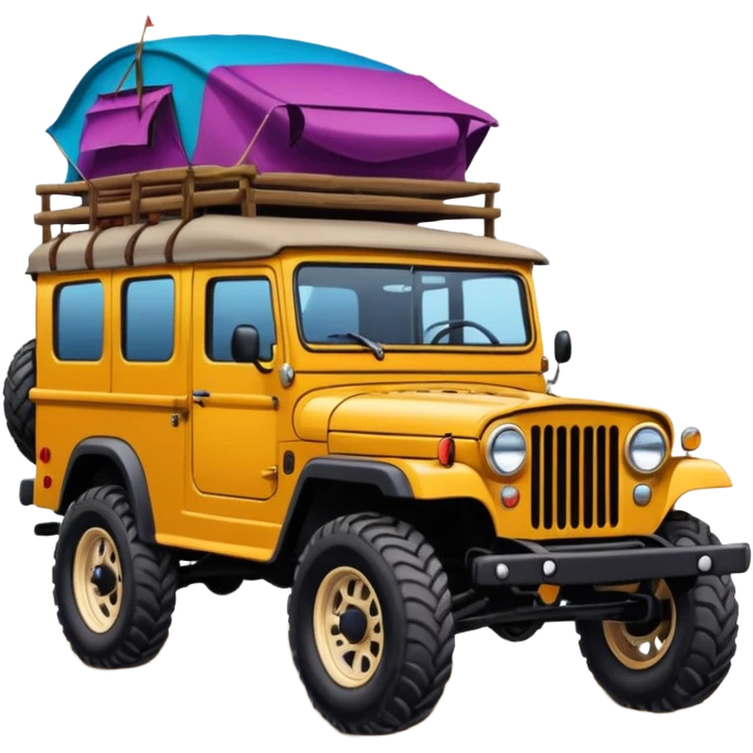 Off-road gypsy drawing emoji