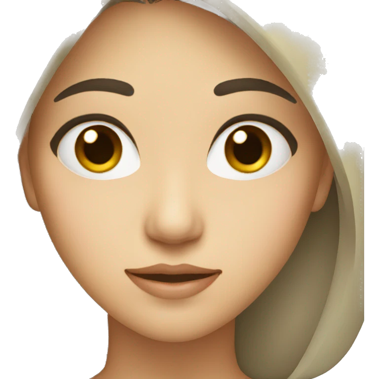 a asian woman with hazel eyes emoji