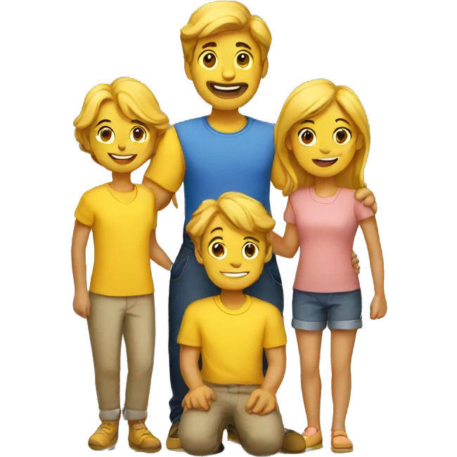 yellow family emoji