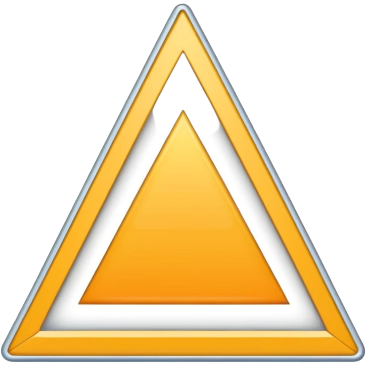 2D triangle with squares inside to demonstrate a bureaucratic system emoji