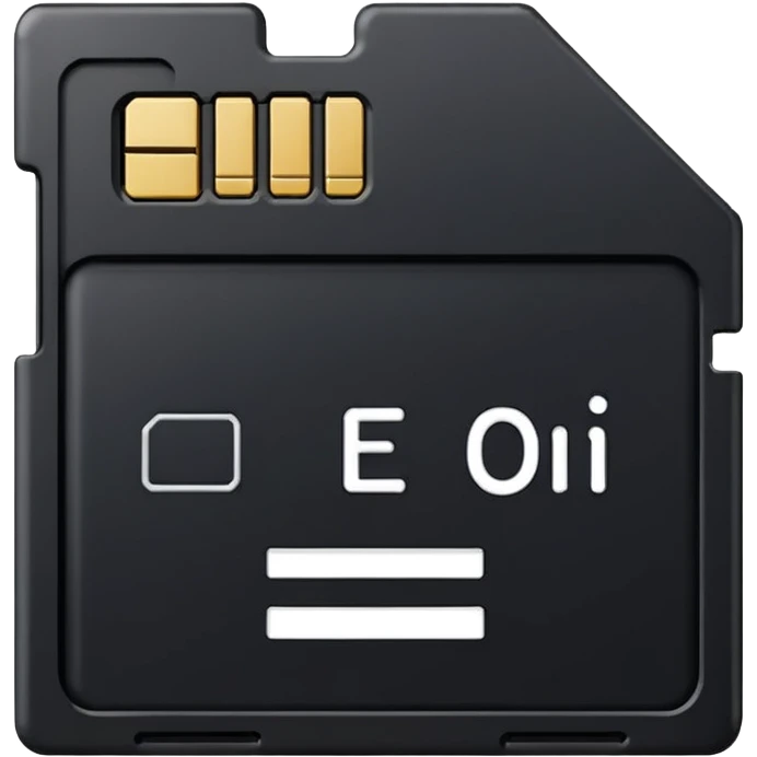 memory SD card emoji