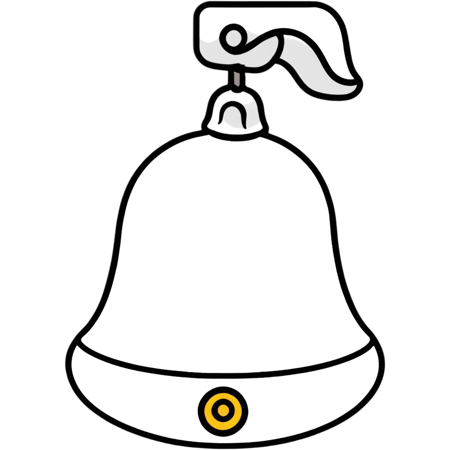 gentle reminder bell with kind reminder appearance emoji