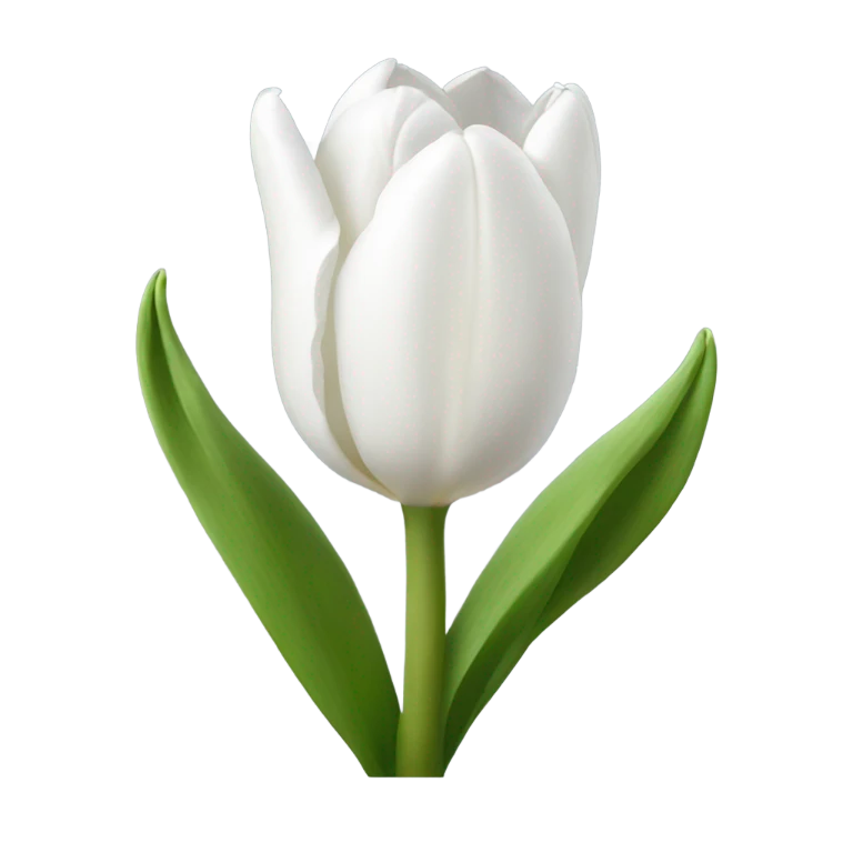 White tulips emoji