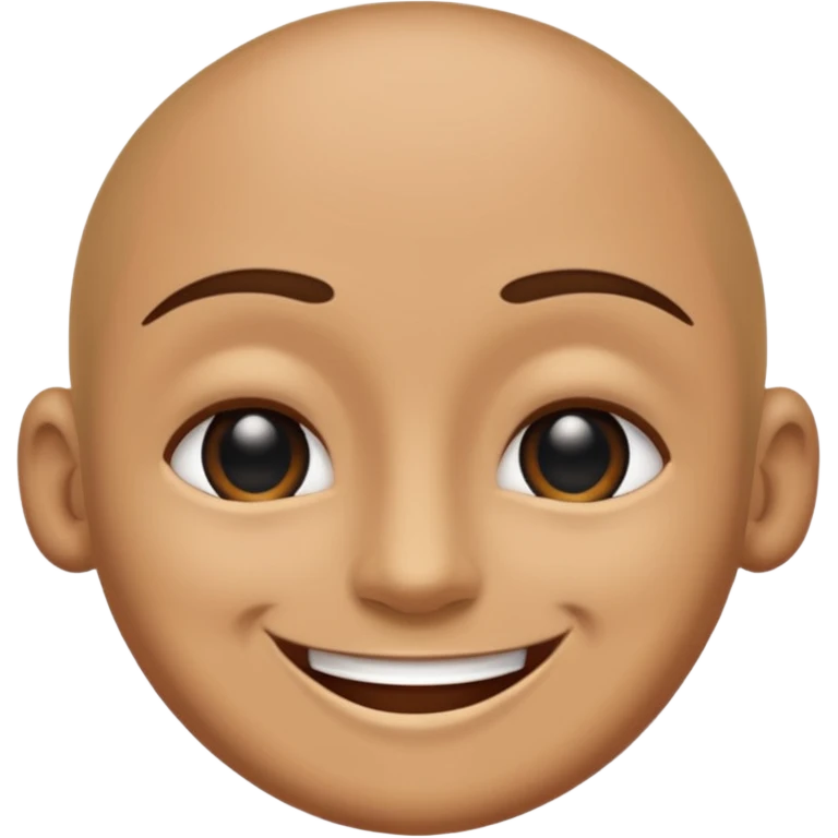 make a brown wall with 2 black eyes and a smile emoji