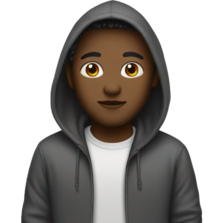 Do wearing a hoodie emoji