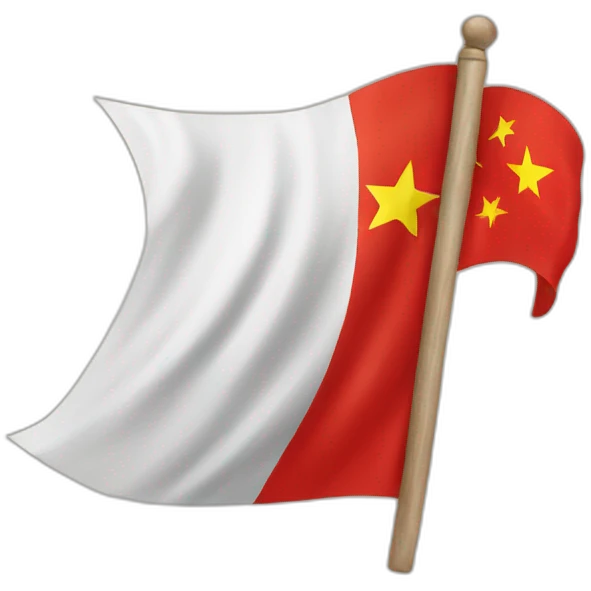 Chat avec le drapeau de la Chine emoji